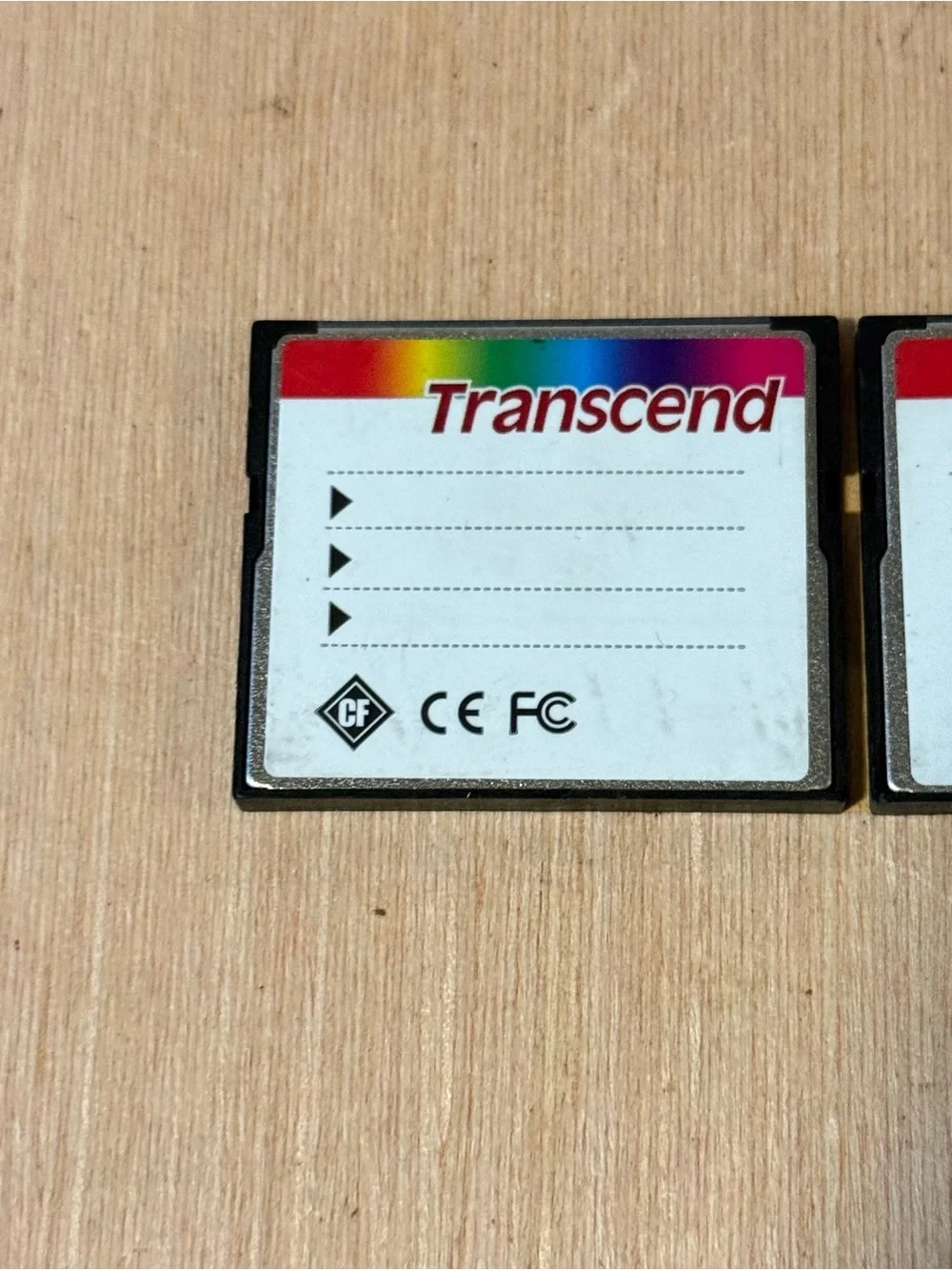 2-Transcend 4GB Compact Flash Memory Card UDMA 300x Preowned “UNTESTED”Read Blw!